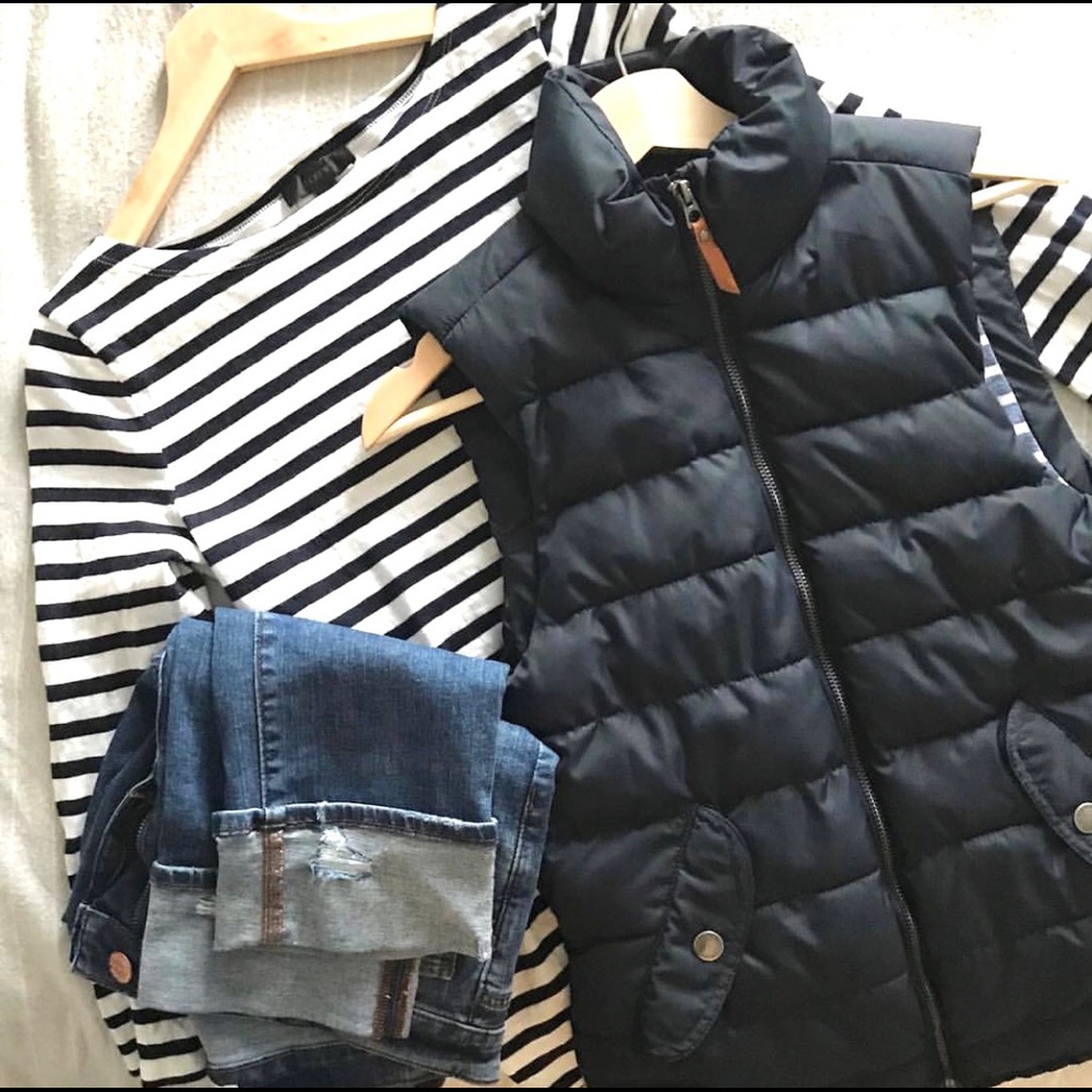Women’s H&M LOGG Label of Graded Goods Navy Vest